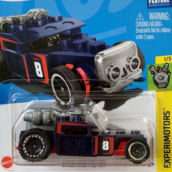 Hot Wheels Brick & Motor HW Experimotors 1/5 Mattel Hotwheels 25/250 MEGA BLOCK - Picture 3 of 6